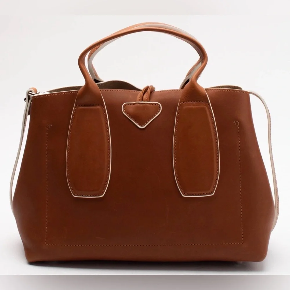 Longchamp Le Roseau leather handbag NWOT - Picture 7 of 16